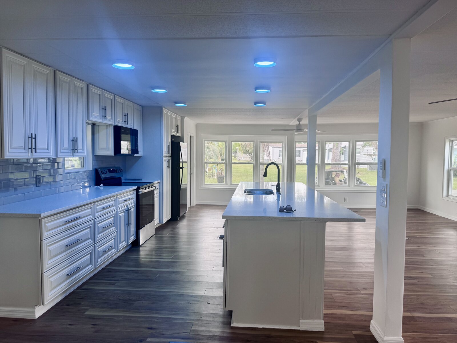 Mylvia Nova, Central Florida mobile home specialist, inside a leased-land community home